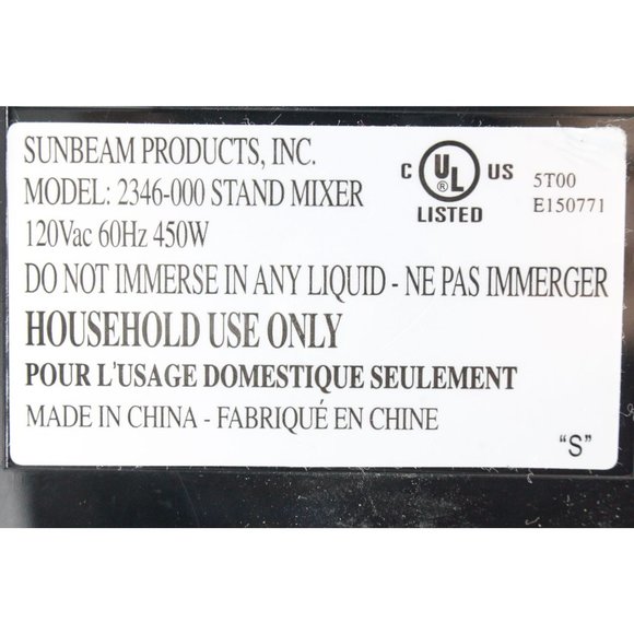 Sunbeam Mixmaster Heritage Series White Countertop Stand Mixer 2350 REPLACEMENT - Picture 2 of 11